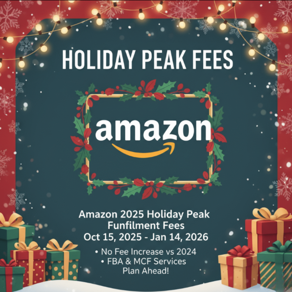 Amazon 2025 Holiday Peak Fulfillment Fees - eCom Managers