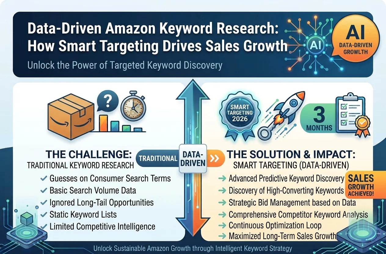 Data-Driven Amazon Keyword Research: How Smart Targeting Drives Sales Growth