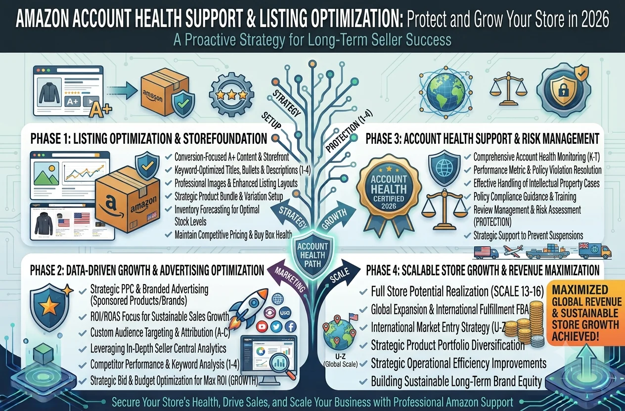 Amazon Account Health Support & Listing Optimization: Protect and Grow Your Store in 2026