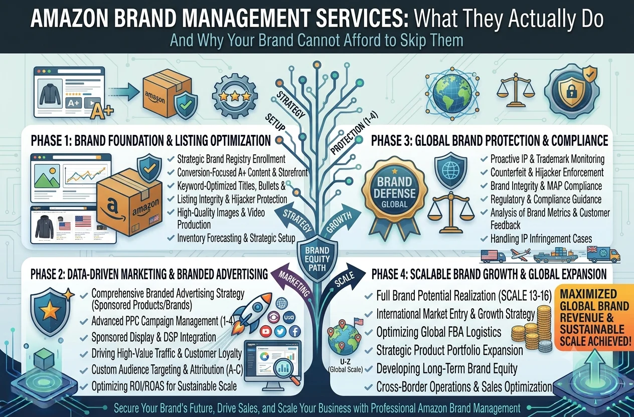 Amazon Brand Management Services: What They Actually Do and Why Your Brand Cannot Afford to Skip Them