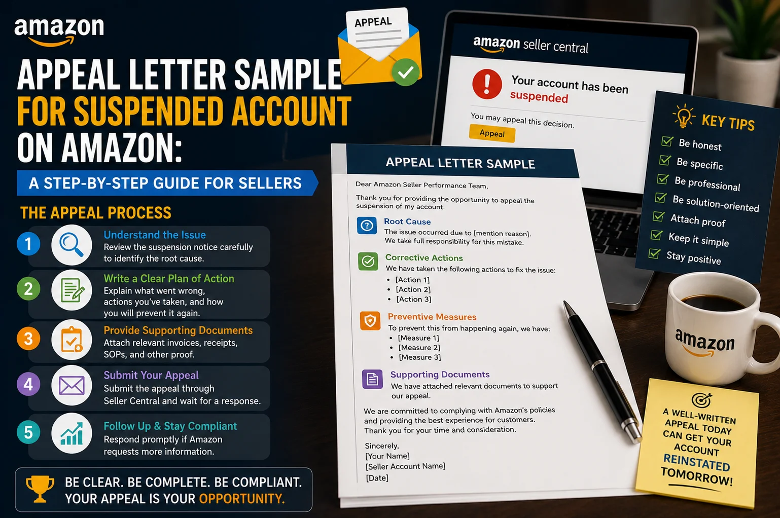 Appeal Letter Sample for Suspended Account on Amazon: A Step-by-Step Guide for Sellers