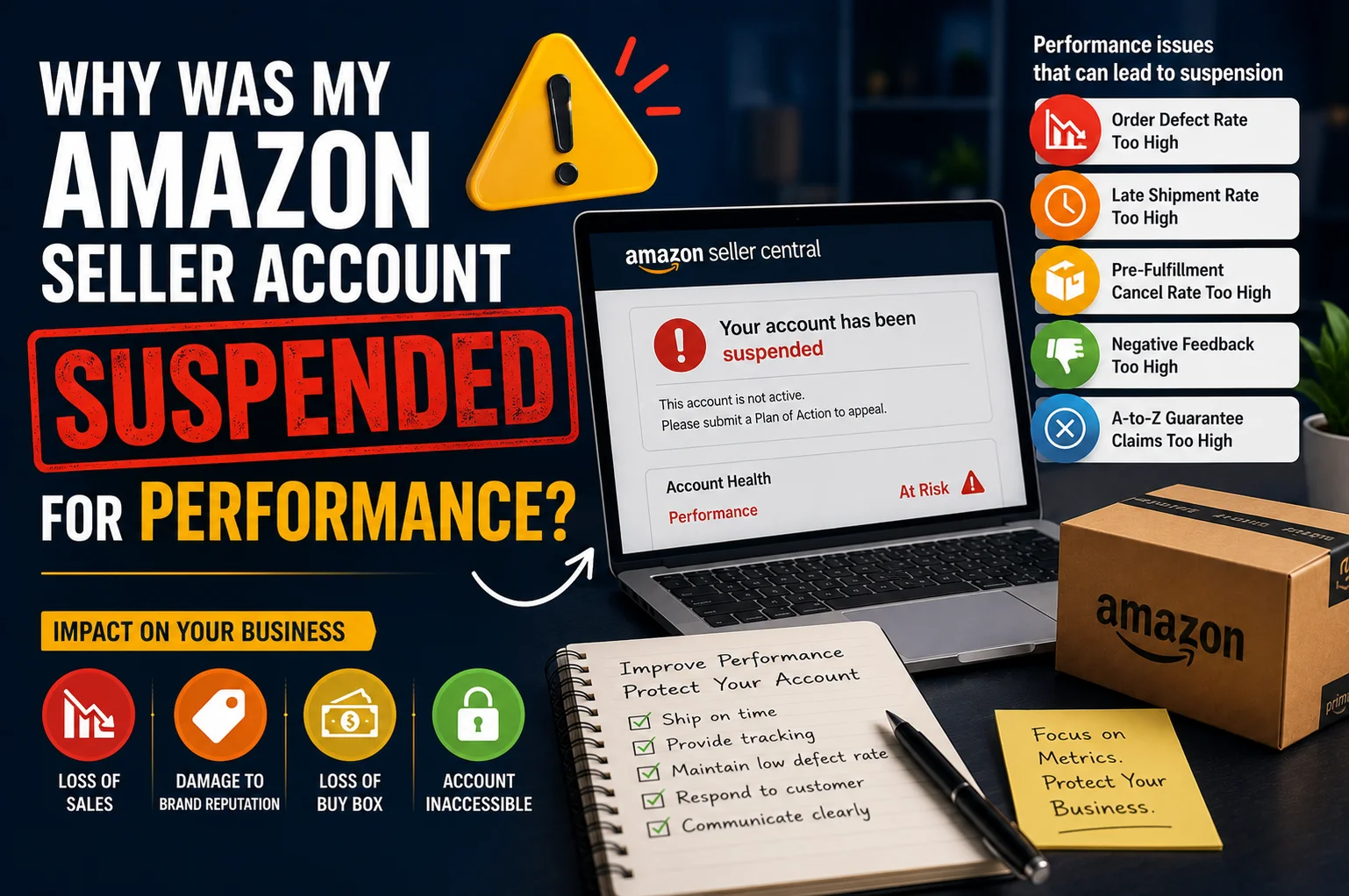 Why Was My Amazon Seller Account Suspended for Performance?