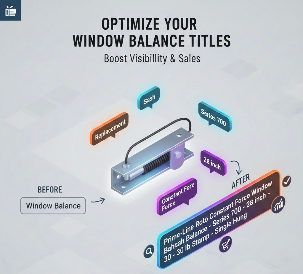 Window Balance Product Title Optimization