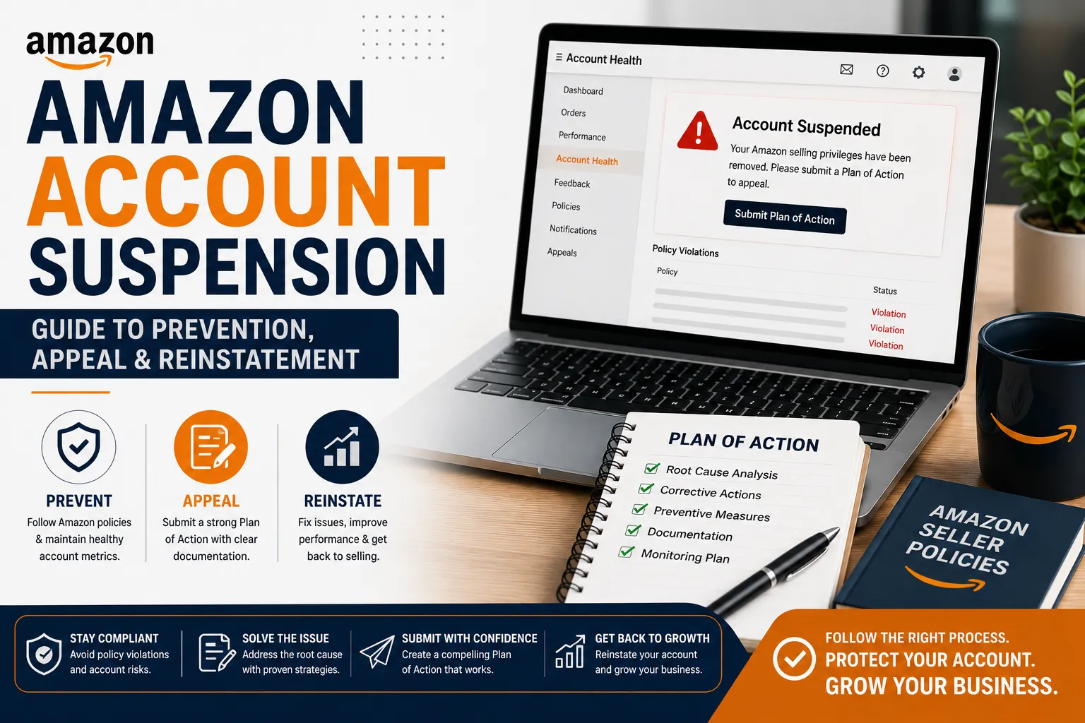 Amazon Account Suspension: Guide to Prevention, Appeal & Reinstatement