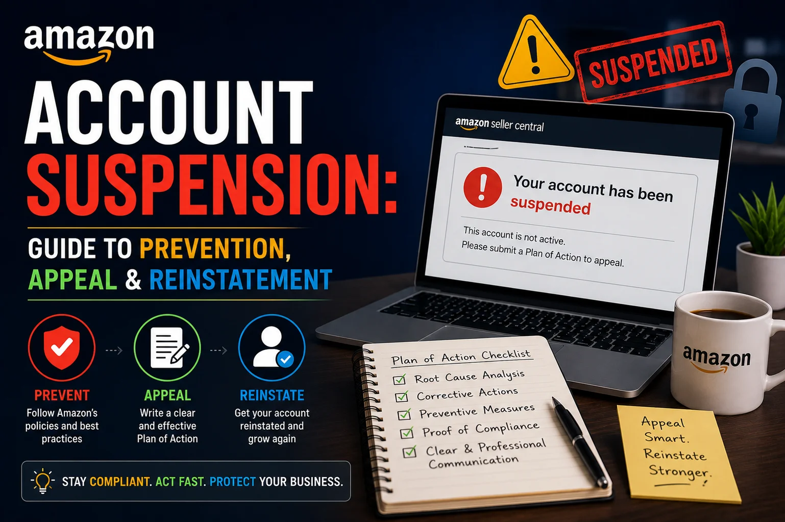 Amazon Account Suspension: Guide to Prevention, Appeal & Reinstatement