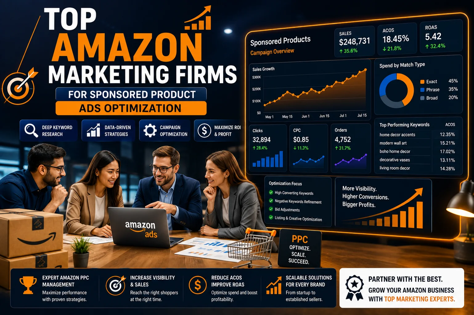 Top Amazon Marketing Firms for Sponsored Product Ads Optimization