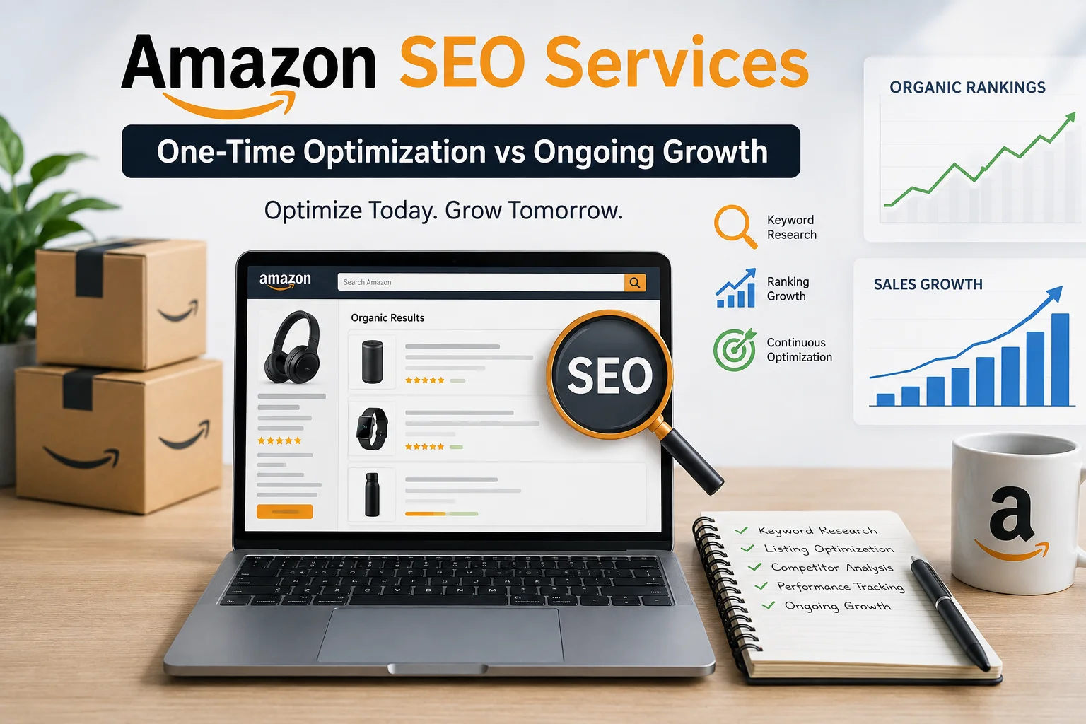 Amazon SEO Services: One-Time Optimization vs Ongoing Growth